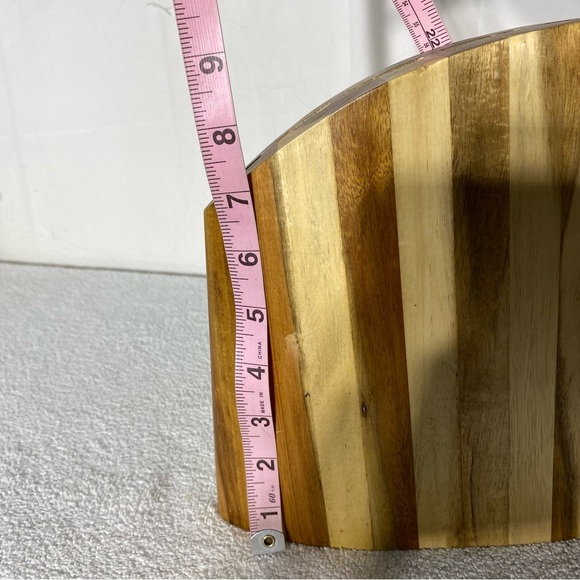 Vintage Two Tone Wood Knife Block - Picture 5 of 16